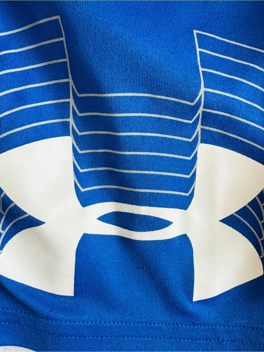 Under Armour Royal Blue Athletic Shorts with White Logo